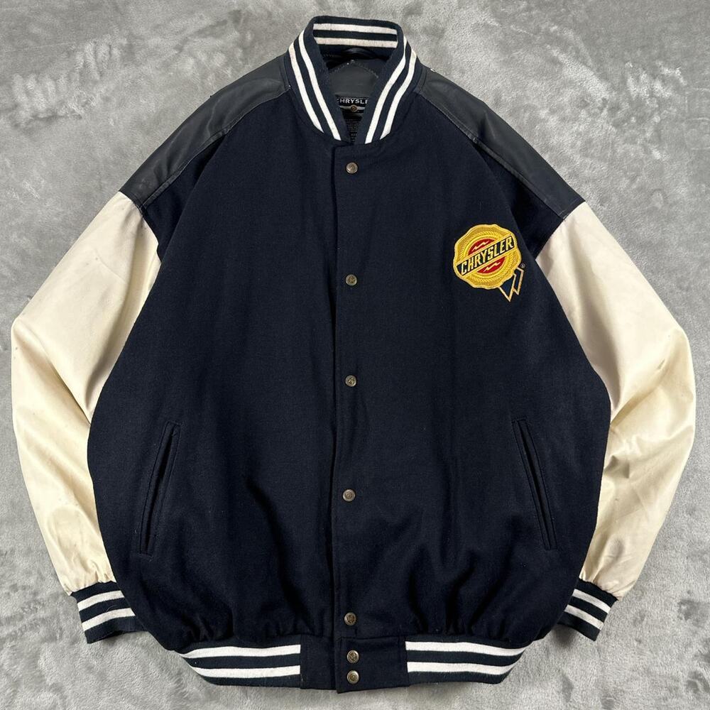 Chrysler Varsity Jacket XXXL Wool Leather DaimlerChrysler 2004 Racing